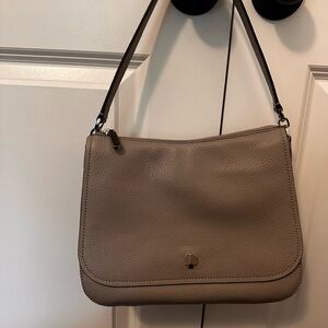Kate Spade Gray Leather Shoulder Bag
